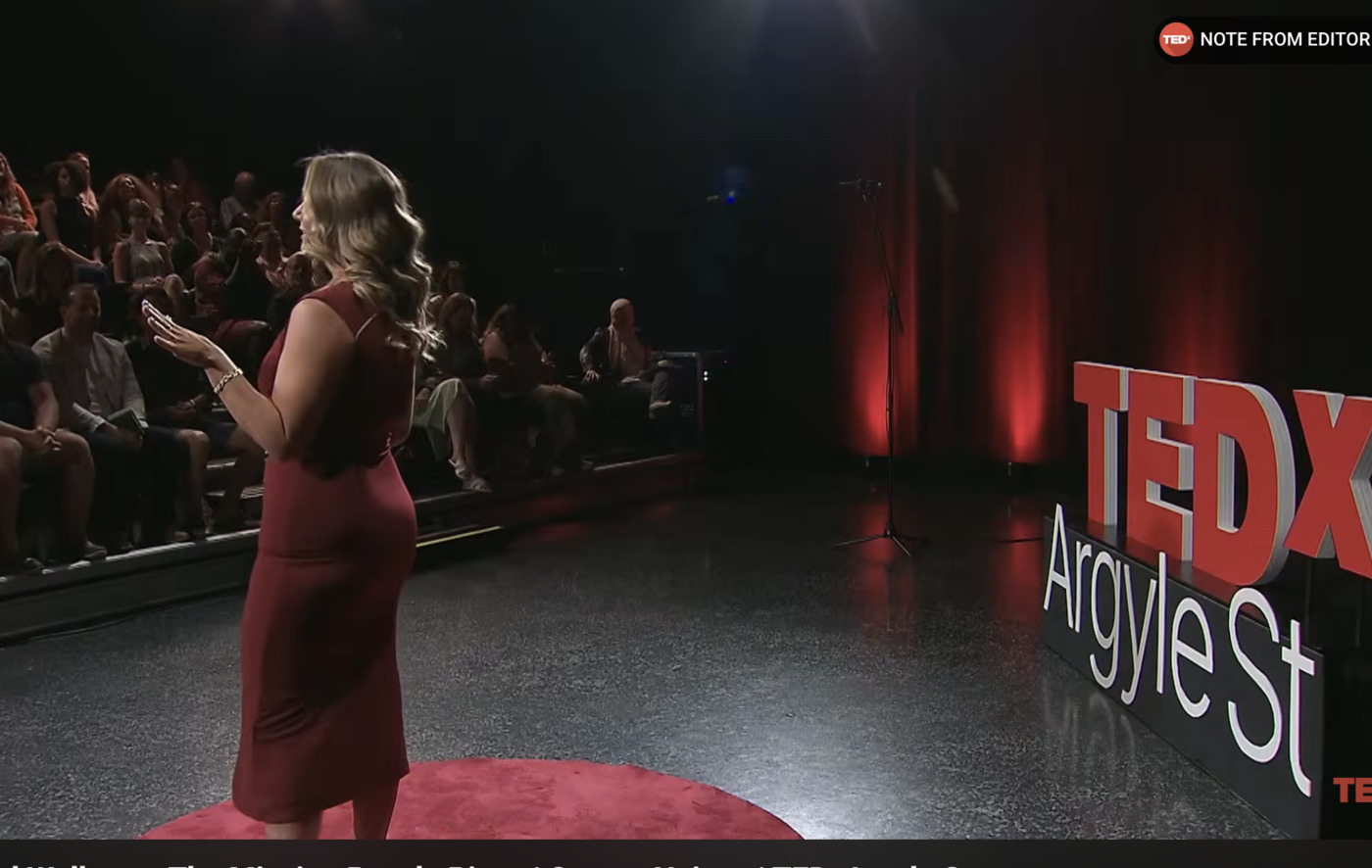 On the TEDx stage